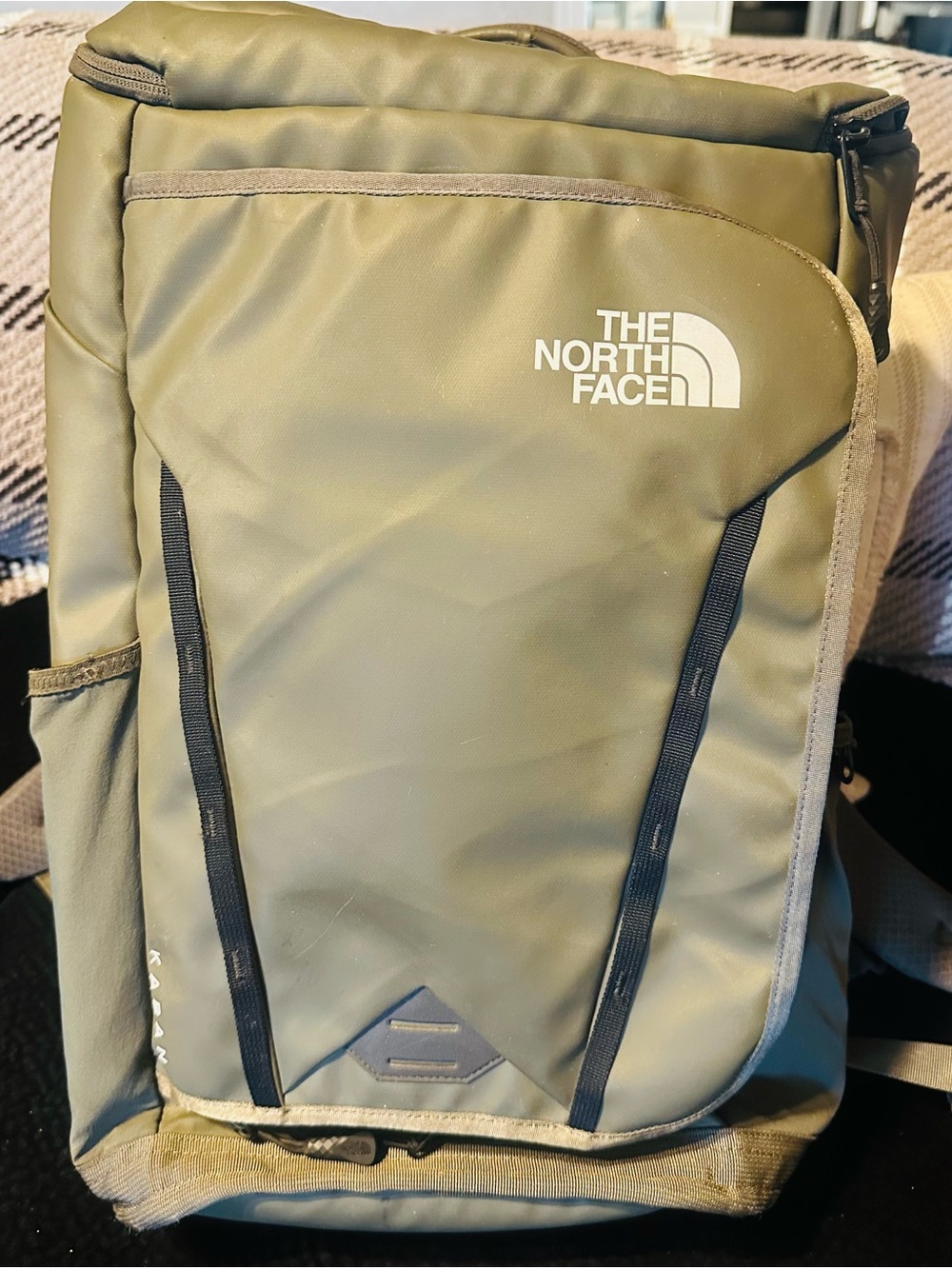 The North Face Olive Green Everyday Backpack with Logo